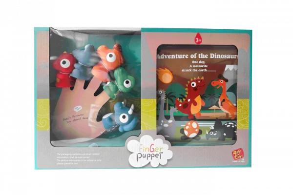 Títere de Dedo y Libro Aventura de Dinosaurios    Educadora Q0586059