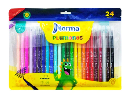 Plumones Norma c/24 pzas. 6315
