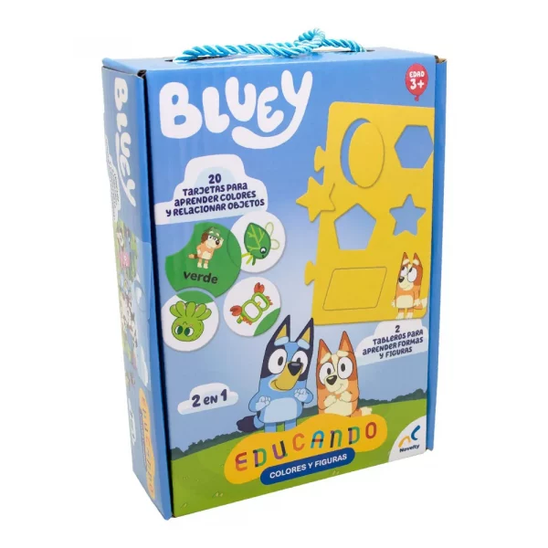 Preescolar Educando: Colores y Figuras Bluey, Novelty, JCA-3959