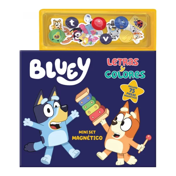 Mini Set Magnético Letras y Colores Bluey, Novelty, KNO-4688
