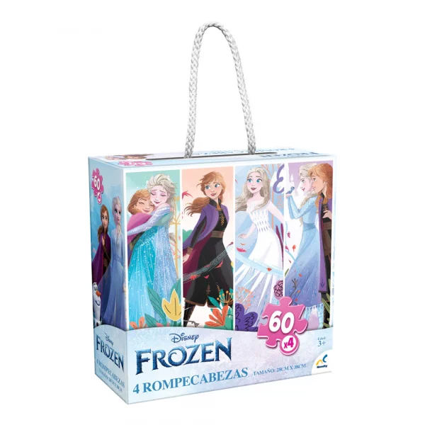 Rompecabezas 4 en 1 Frozen, Novelty, JCA-1129