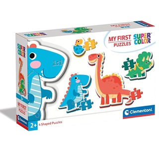 Mis Primeros Puzzles, 2+3+4+5pz Dinosaurios, Clementoni, Educar, 20834CL