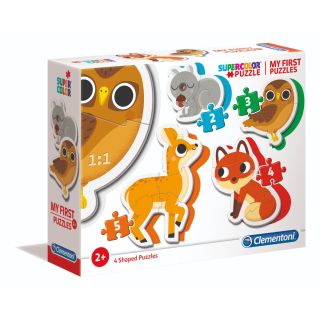 Mis Primeros Puzzles 2+3+4+5Pz Animales Del Bosque, Clementoni, Educar, 20814CL