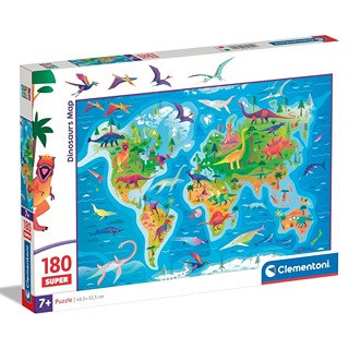 Mapa Dinosaurios, Clementoni, Educar, 29790CL