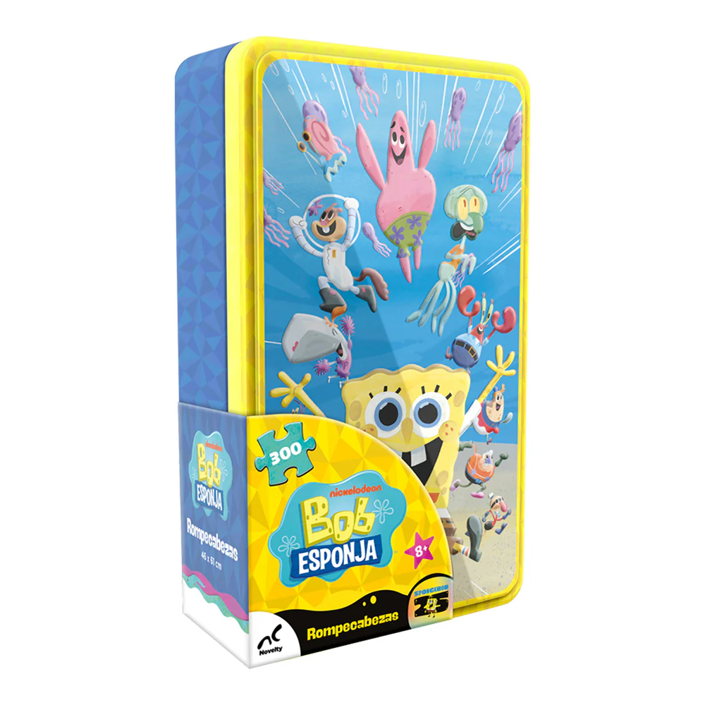 Bob Esponja Caja Metálica Coleccionable, Novelty, JCA-4849
