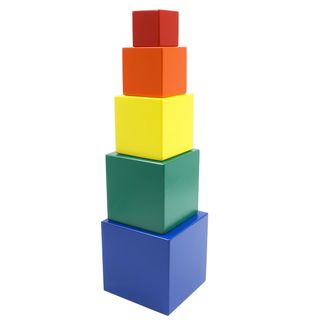 Cubo Apilable de Madera, Educar, A30