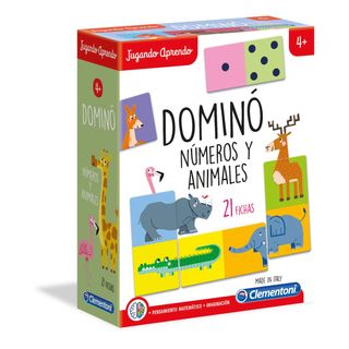 Dominó De Los Números y Los Animales, Clementoni, 55314CL