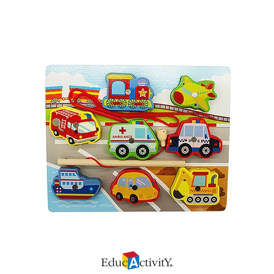 Rompecabezas Magnético 2 en 1 Go-fishing, Transportes, Educactivity, 6236-4